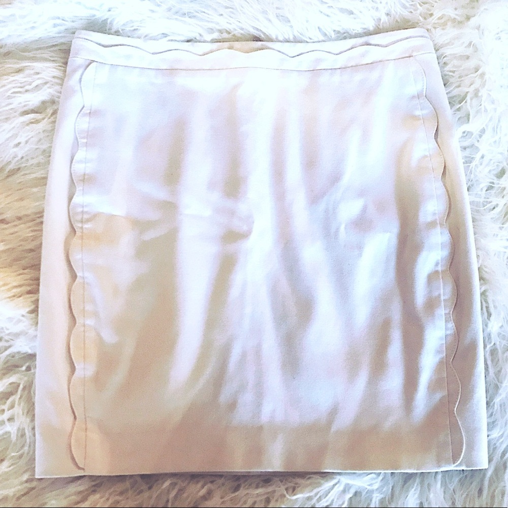 Banana Republic White Denim Skirt